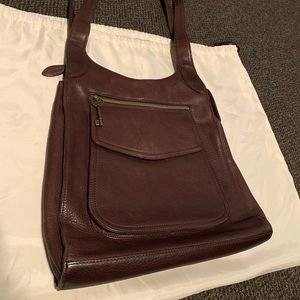 Leather Fossil Shoulder Bag